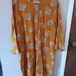 Gudrun Sjoden Long Duster Jacket shirt XL